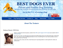 Tablet Screenshot of bestdogsever.com